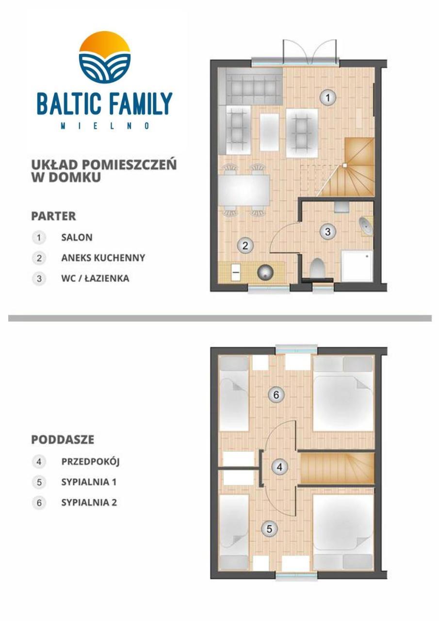 Domki Baltic Family Basen Kidsclub Rowery Мєльно Екстер'єр фото